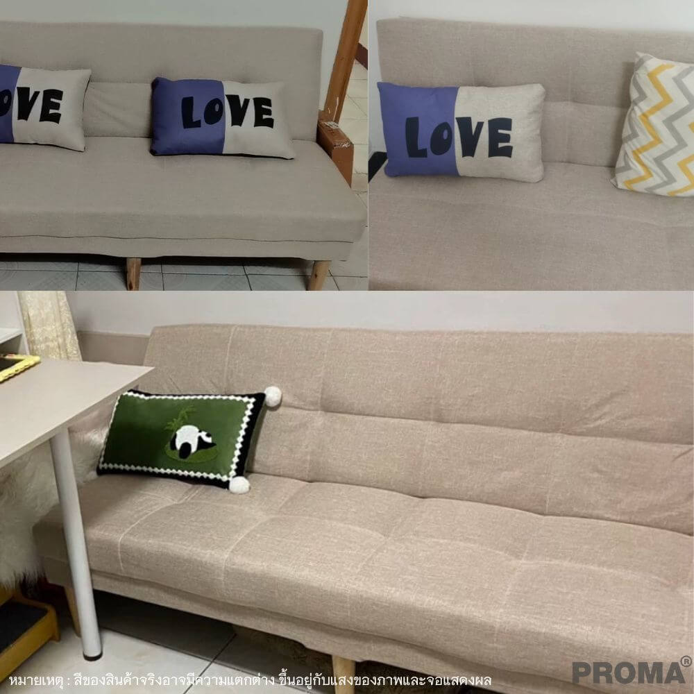 [Pre-order] โซฟาเบด PROMA-SF59-01 120 ซม. สีครีม